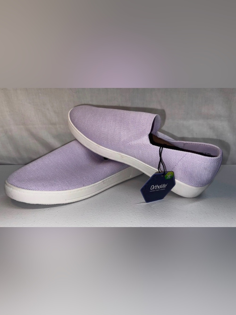 Sonoma Goods for Life lavender slip-on sneakers Ortholite
